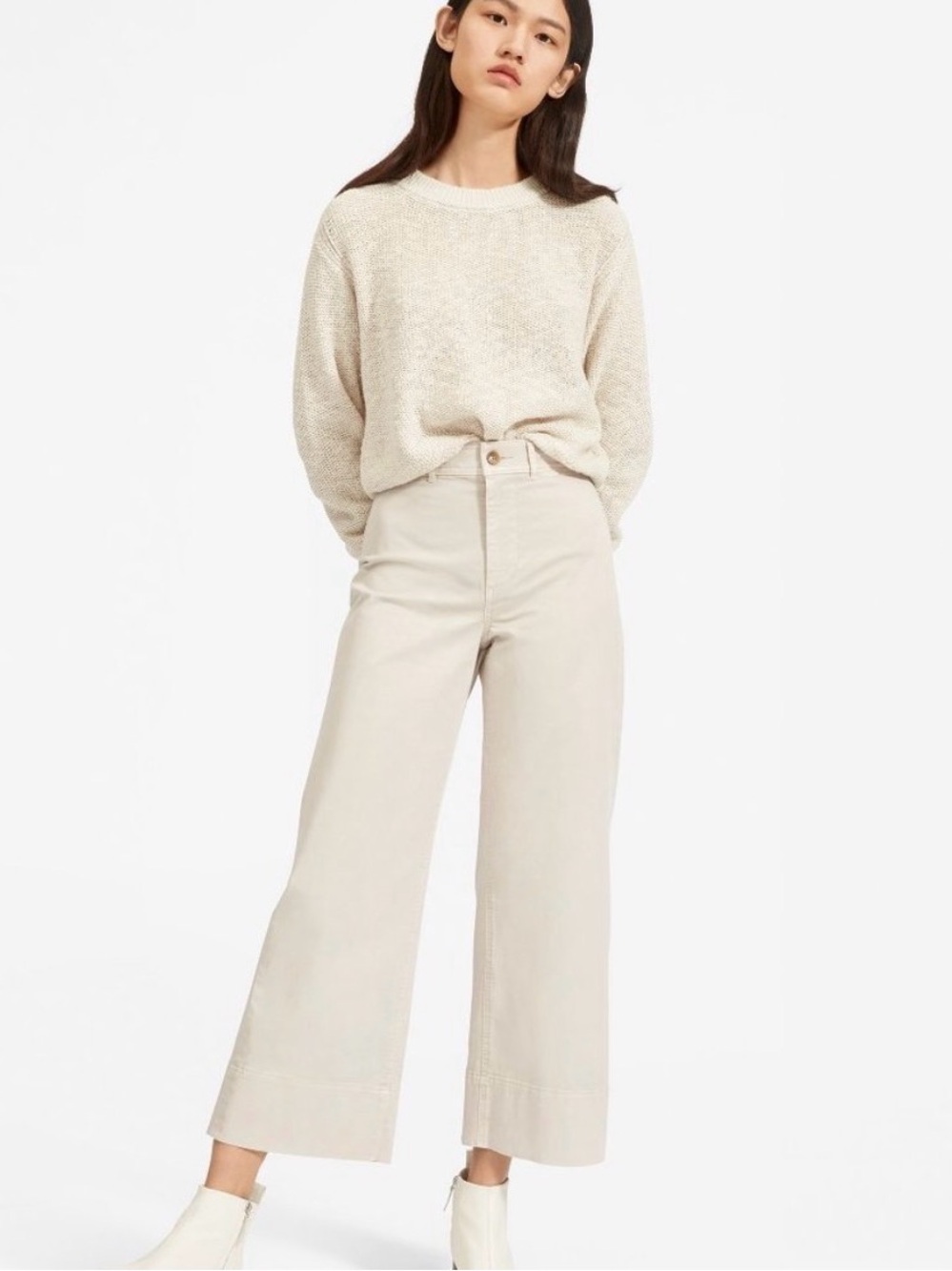 Everlane High Rise Wide Leg Pants Women's Size 6